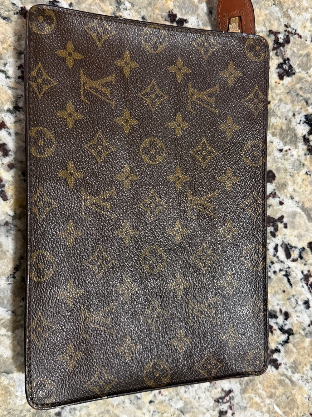 Authentic Louis Vuitton Pochette Homme Monogram Clutch Bag